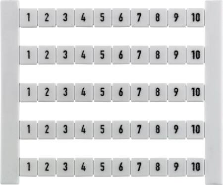 Weidmüller Mærke Dekafix 5-Fwz 5X:1-10 - 500 Stk.