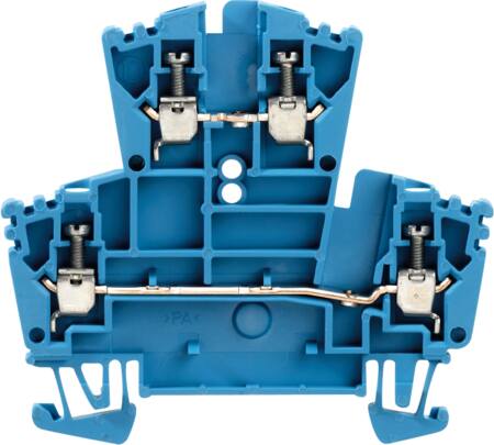 Weidmüller Dobbeltklemme Wdk2,5 Blå 102158