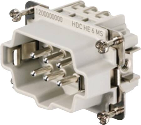 Weidmüller Han-Indsats 6Pol+J F.Skrue-Ben