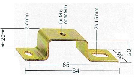 Weidmüller Skinnebærer M6    Tst 2/6 10170