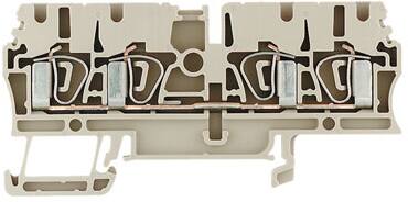 Weidmüller Gennnemgangsklem. Zdu2,5/4An