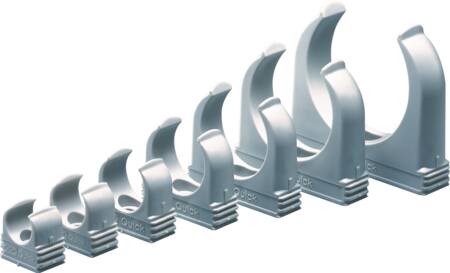 Obo Rørholder Lysgrå M16 For Rør - 100 Stk.