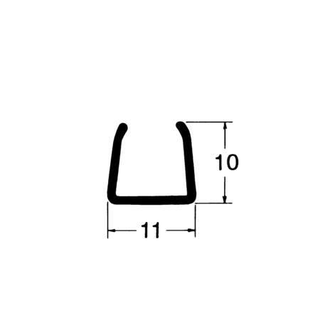 Hager Kanal Mini-Snap 11X10 Perlehvid - 2 Meter