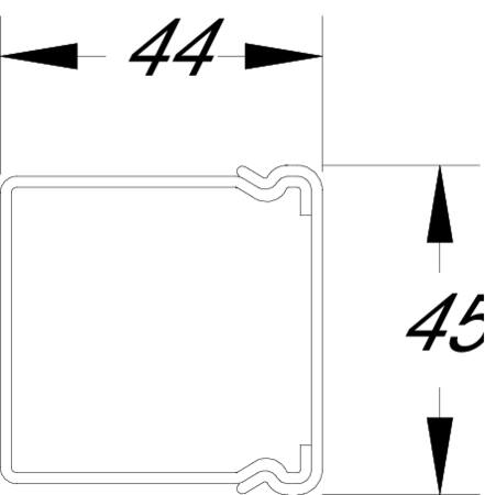 Hager Ledningskanal Ba6 44X45 - 2 Meter