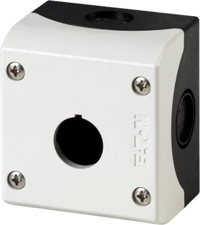 Eaton Trykknapkasse 1 Hul Lysegrå