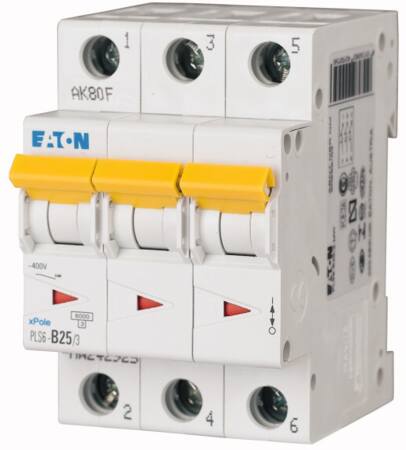 Eaton Automatsikring C25A 3P 6Ka 3M