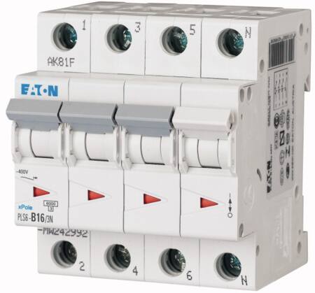 Eaton Automatsikring C16A 3P+N 6Ka 4M