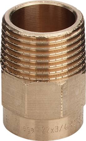 Viega Lodde Overgangsnippel Mf/Np 18X1/2