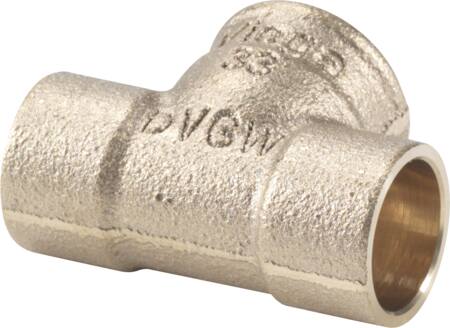 Viega Lodde T-Stykke Loddemf/Rg 22X1/2X22