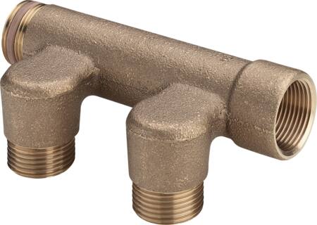 Viega Fordelerrør 2 Studs Rødgods 3/4