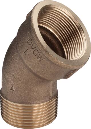 Viega Rødgods Vinkel Mf/Np 45Gr 1/2