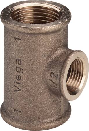 Viega Rødgods T-Stykke 3/4X1/2X3/4