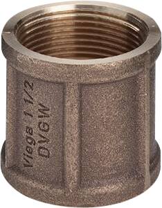 Viega Rødgods Muffe 1/2