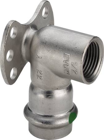 Viega Sanpress Inox Dækvinkel Mf/Mf 22X1/2