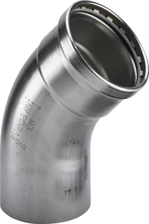 Viega Sanpress Inox Bøjn Mf/Np 45Gr 76,1