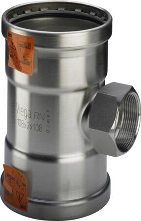 Viega Sanpress Inox T-Stykke Mf 76,1X3/4X76,1