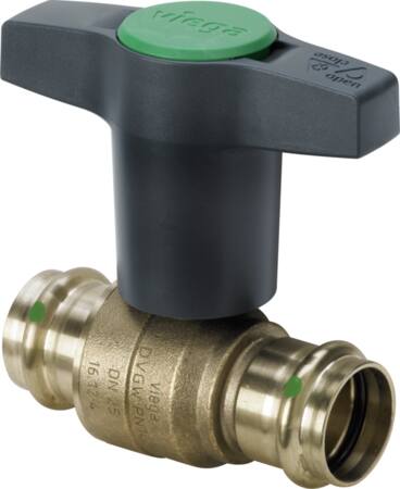 Viega Easytop Kugleventil Rødgods 54Mm