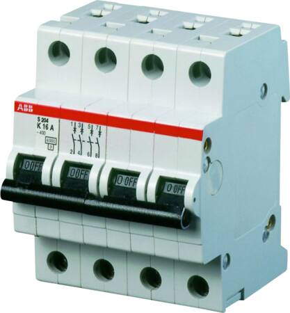 Abb Automatsikring C10A 4P 6Ka 4M