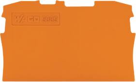 Wago Ende /Mellemplade 2L Orange