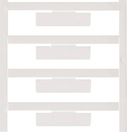 Weidmüller Mærke / Afdækning Hvid Wad 8 Mc - 48 Stk.