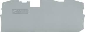 Wago Ende /Mellemplade 3L Grå - 25 Stk.