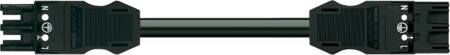 Wago Mellemkabel 3G1,5 Sort Hf 4 Meter