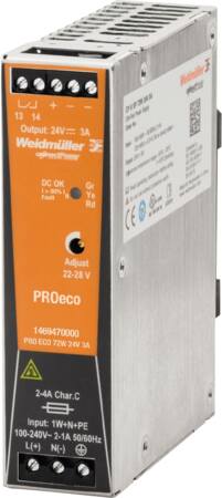 Weidmüller Strømforsyning Pro Eco 72W 24V 3A