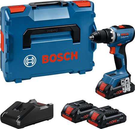 Bosch Bore-/Skruemaskine Gsr18V-65 3X4Ah Pc Lb