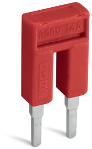 Wago Laskeskinne 2-Vejs 14 A Rød