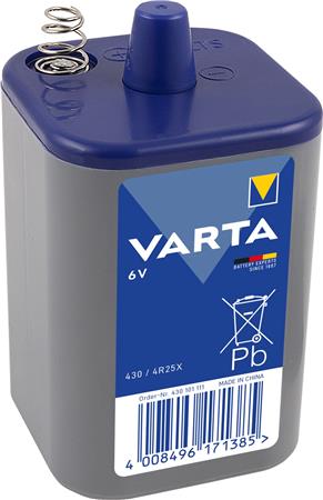 Varta Batteri 430 6,0V 4R25X M/Fjeder