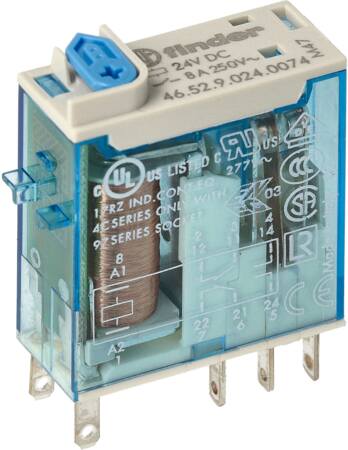 Finder Industrirelæ 8A 2C/O 24Vdc