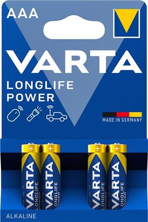 Varta Batteri Longlife Power Lr03 4St/Fp