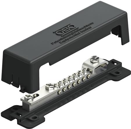 Obo Potentialudligningsskinne Udendørs Sort