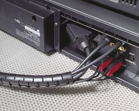 Hellermanntyton Spiralslange 25M Sort Hwpp30 - 25 Meter