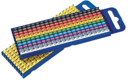 Hellermanntyton Ledningsmærke 0-9 Gul W1