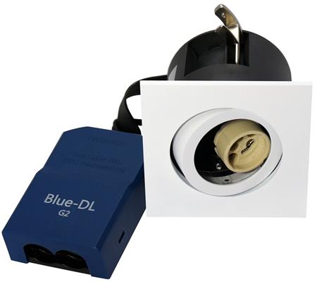 Solar Light Blue-Dl 66 G2 Firkantet Out Gu10 Hvid