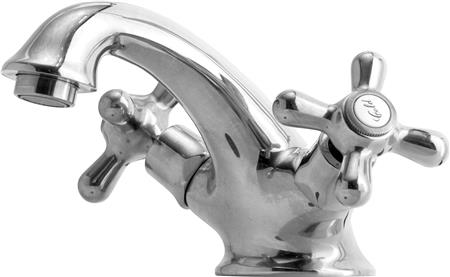 Solar Retro To-Grebs Håndvaskarmatur, Krom