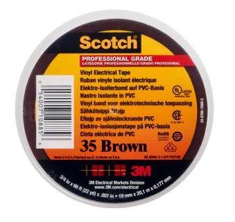 3M Tape 35 Vinyl Brun 19Mmx20M