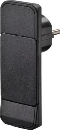 Fix-Pro Smart Plug, Flad Stikprop, Sort