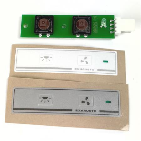 Exhausto Exhausto Tastaturprint/Hvid/Grå Folie