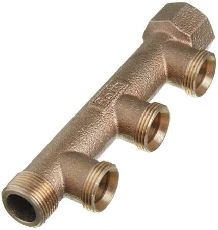 Roth Roth Rødgods Fordelerrør 3 X ¾" Konus