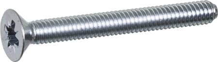 Lauritz Knudsen Skrue M4X35 Undersænk. Kromat - 100 Stk.