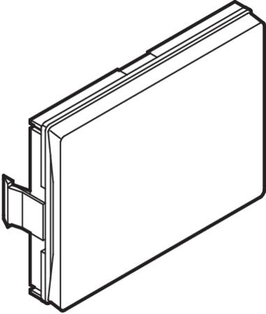 Lauritz Knudsen Clicline Blænddæksel Dobbel Hv