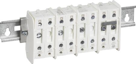 Lauritz Knudsen Målerrækkeklemme F/Um-L Gl.Tp