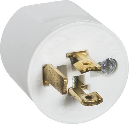 Lauritz Knudsen Lampestikprop 2L+J Hvid