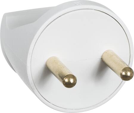 Lauritz Knudsen Stikprop Rund U/J Lige 085 Hvid