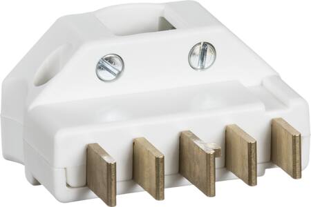 Lauritz Knudsen Stikprop Flerpolet Vinkel Hvid