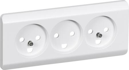 Lauritz Knudsen Opus66 Afdækn Stikk Tr M/J Hv