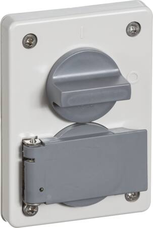 Lauritz Knudsen Dreje Stikkontakt 2P+J M/Afbr.