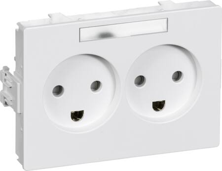 Lauritz Knudsen Clicline Stikk Dobbel 2P Hv